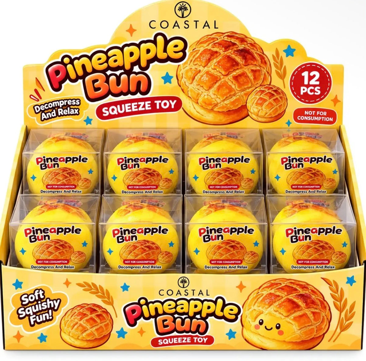 Crunchy Pineapple Bun Squishy