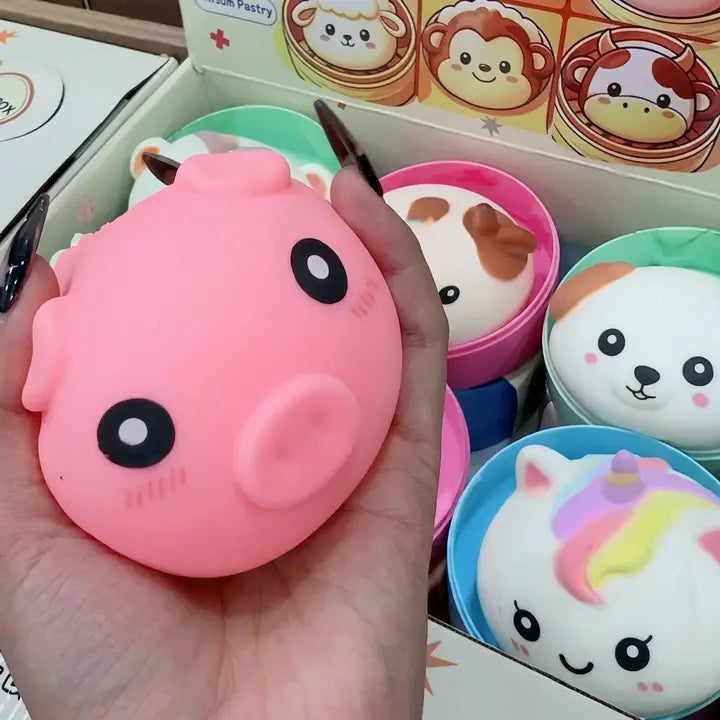 Cute Animal Surprise Dumpling Bun Squishy